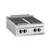 Mașină de gătit electrică de banc, 4 arzătoare pătrate, Linia 700, Silko